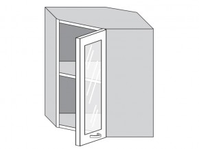 1.60.3у Шкаф настенный (h=720) угловой на 600мм со стекл. дверцей в Карпинске - karpinsk.magazin-mebel74.ru | фото