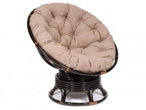 Кресло-качалка Papasan w 23/01 B с подушкой Antique brown, экошерсть Коричневый в Карпинске - karpinsk.magazin-mebel74.ru | фото