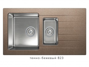 Мойка комбинированная Tolero twist TTS-890 Темно-бежевый 823 в Карпинске - karpinsk.magazin-mebel74.ru | фото